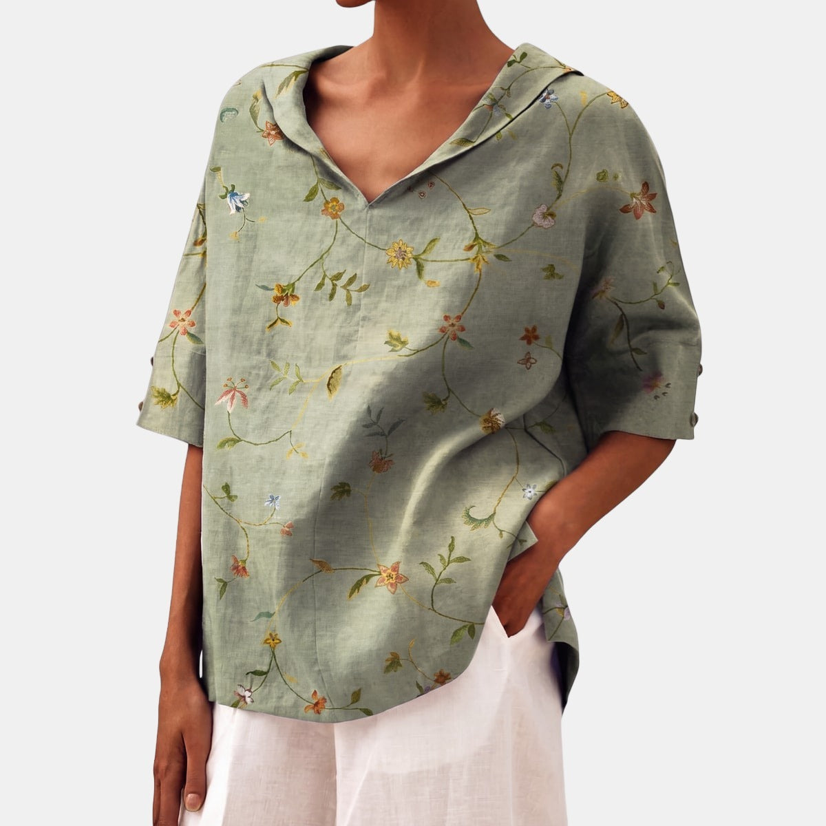 Coralie | Relaxed Floral Blouse