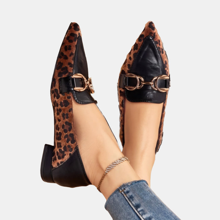 Gabrielle | Pointed-Toe Loafers with a Horsebit Detail
