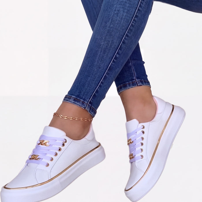 Annette | Orthopaedic Trainers with a Chain Detail
