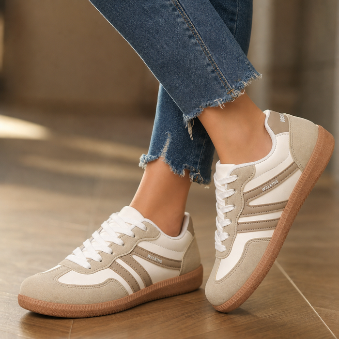 Solange | Retro Orthopaedic Trainers with Laces