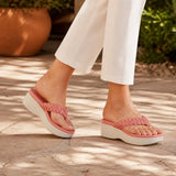 Solvea | Braided Wedge Sandals with High Arch Support