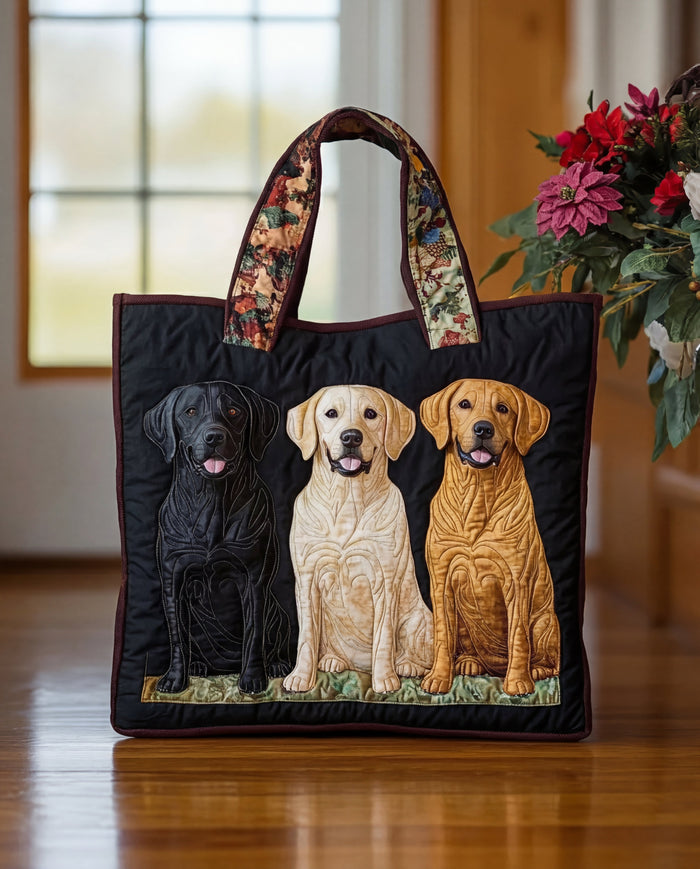 Handcrafted Bag - Three Labradors