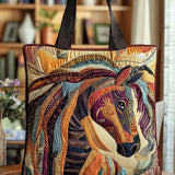 Handcrafted Bag - Multicolour Mosaic Horse