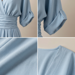 Nancy | Flowy Belted-Waist Maxi Dress