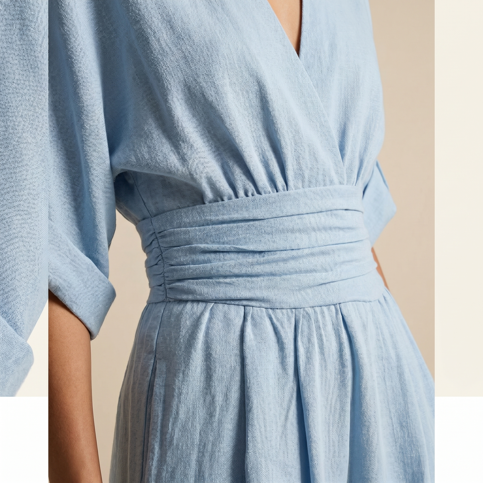 Nancy | Flowy Belted-Waist Maxi Dress