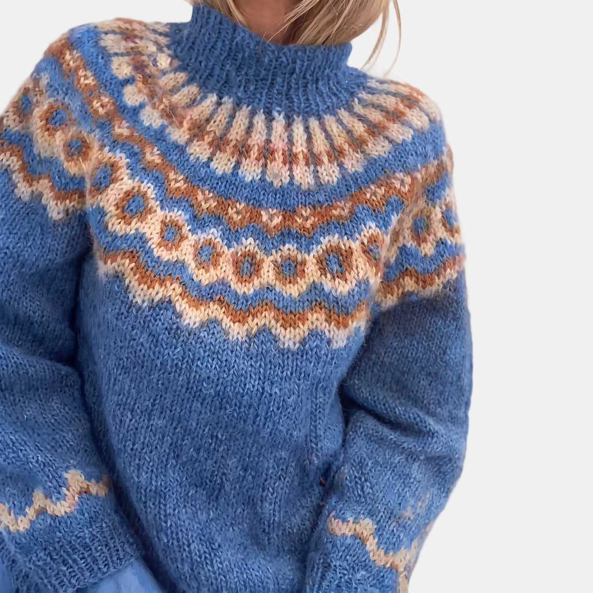 High-Neck Nordic Jumper