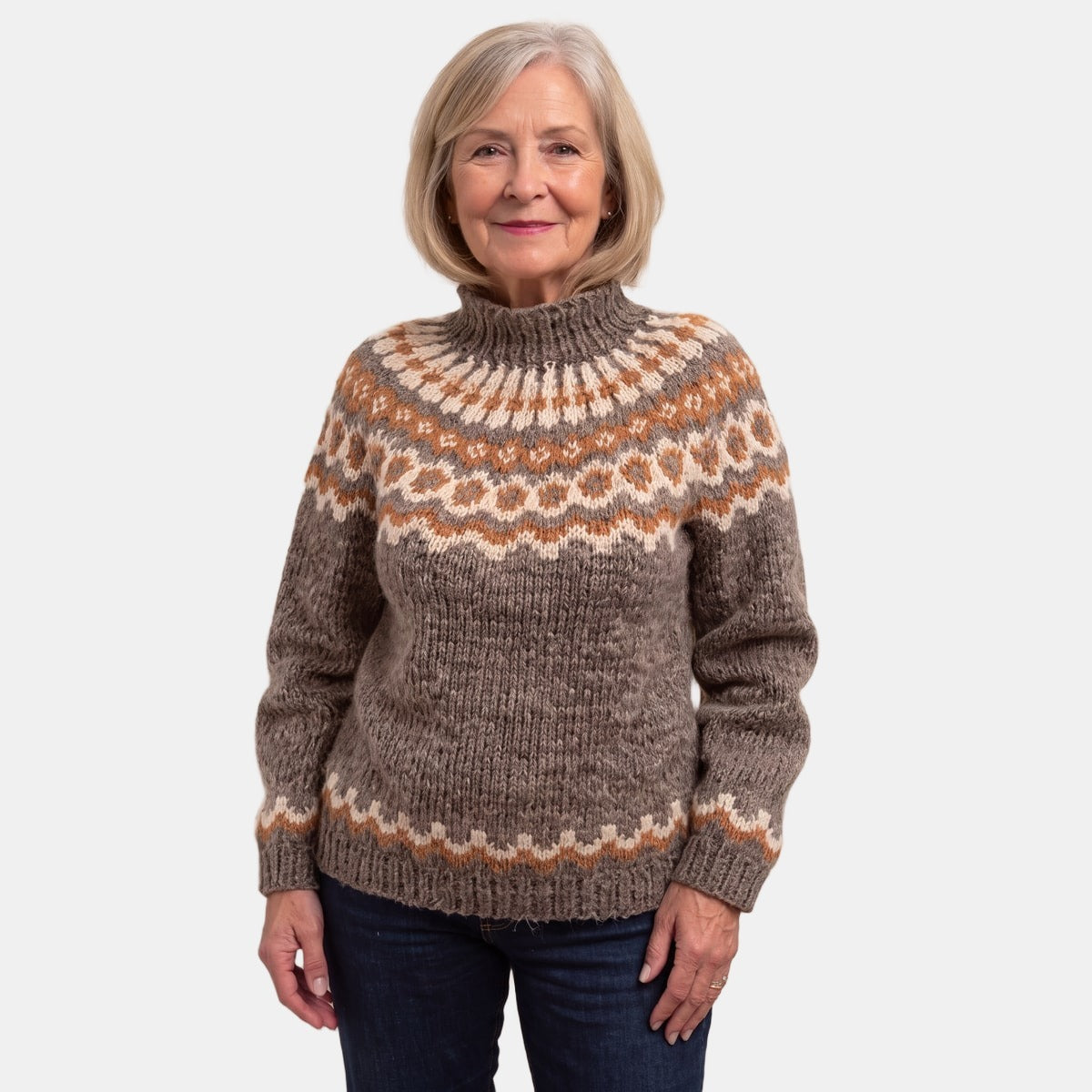 High-Neck Nordic Jumper