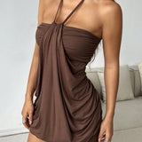 Kate | Chocolate Short Dress
