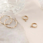 Liadan | Stone Hoop Earrings
