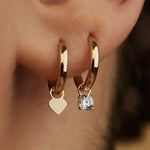 Liadan | Stone Hoop Earrings