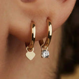 Liadan | Stone Hoop Earrings