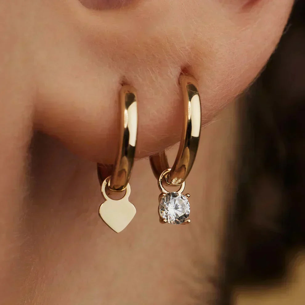Liadan | Stone Hoop Earrings