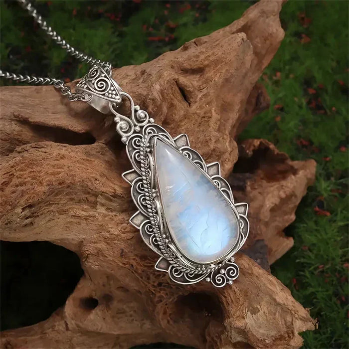 Cadhla | Moonstone Drop Necklace