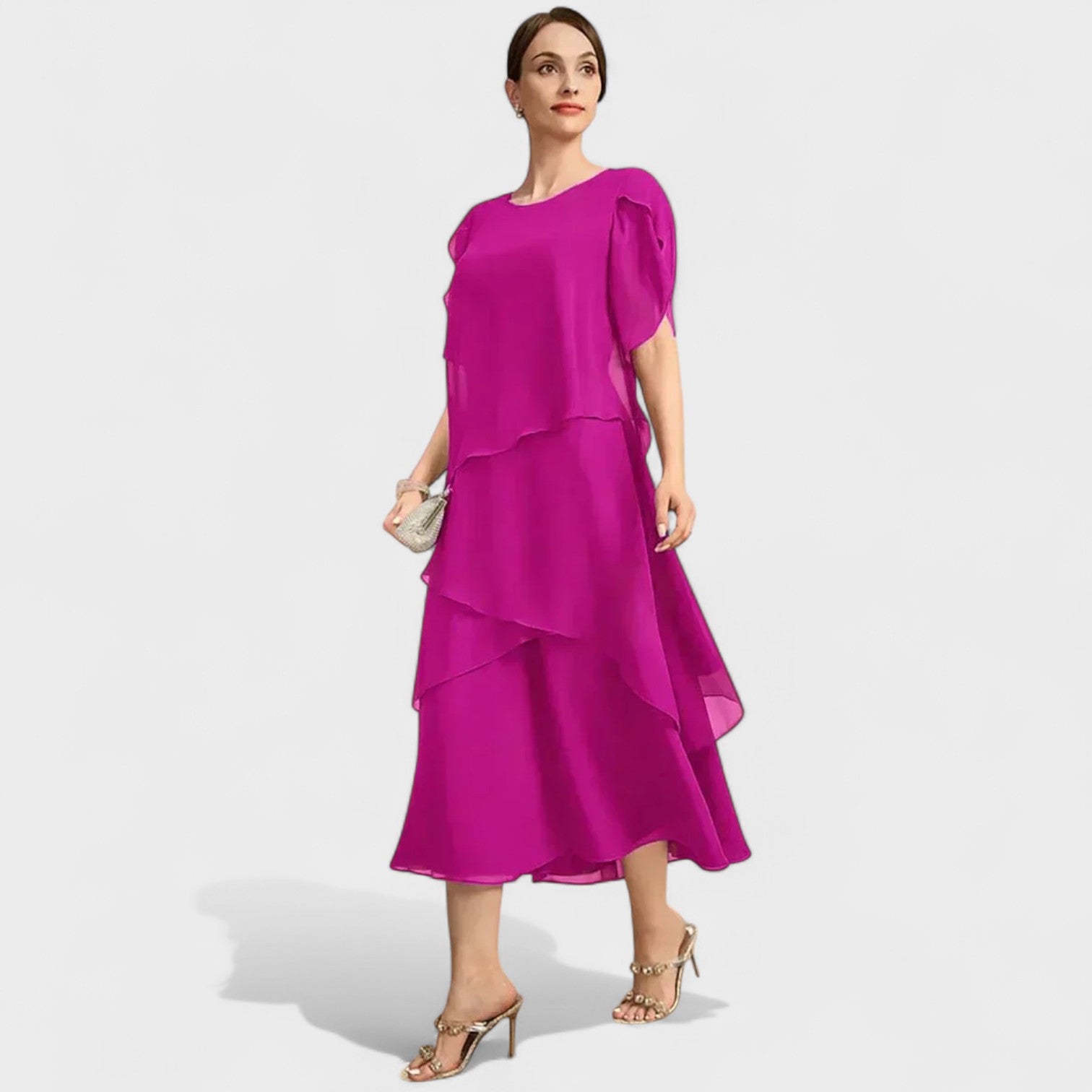 Denise | Timelessly Elegant Dress Pink, photo studio