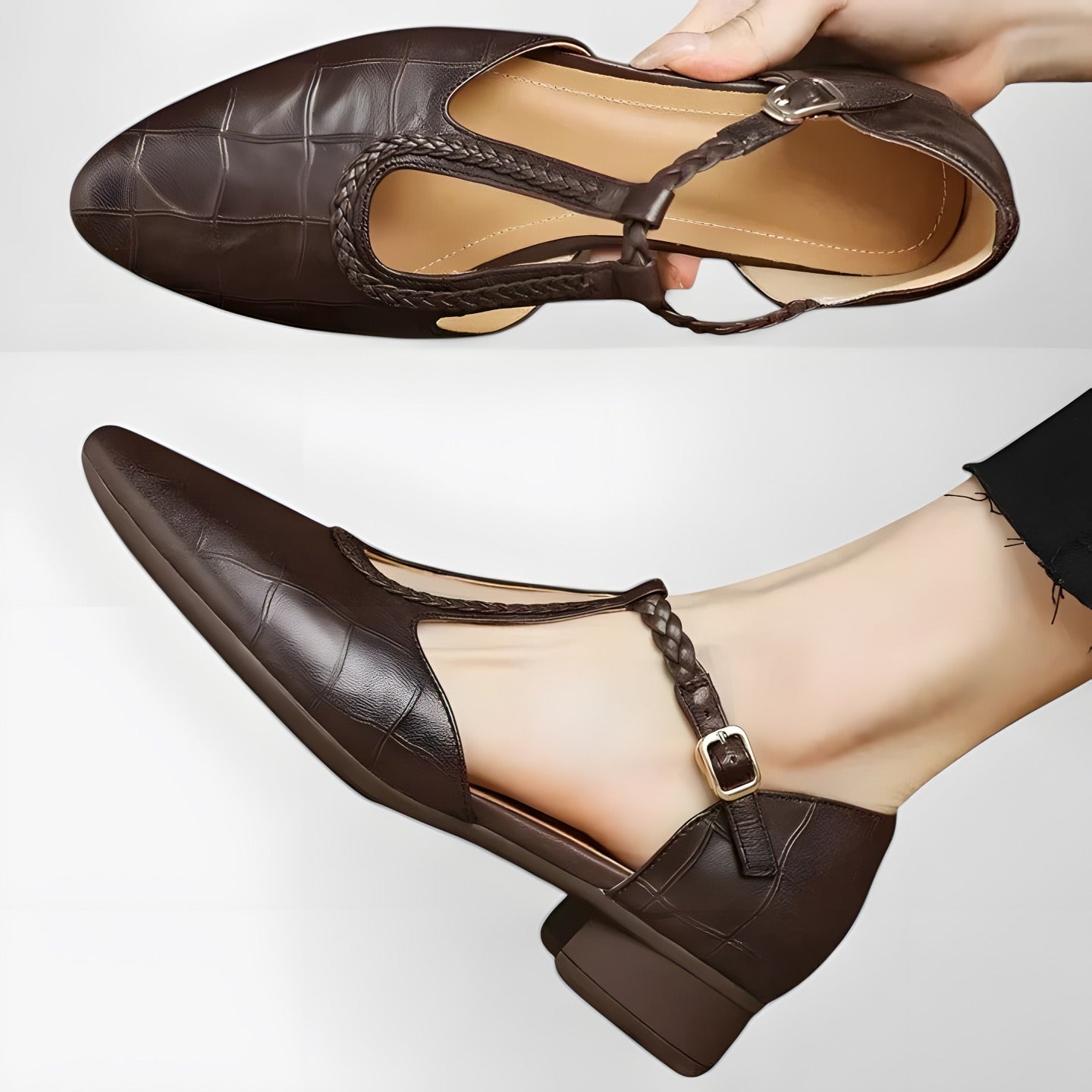 Belinda | Women's Elegant Sandals Brown, photo studio