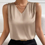 Josie | Sleeveless V-Neck Blouse