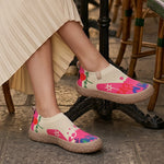 Suri | Artistic Print Knit Slip-On Sneakers