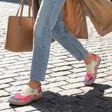 Suri | Artistic Print Knit Slip-On Sneakers