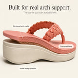 Solvea | Braided Wedge Sandals with High Arch Support