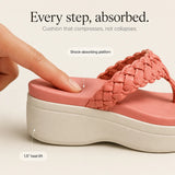 Solvea | Braided Wedge Sandals with High Arch Support