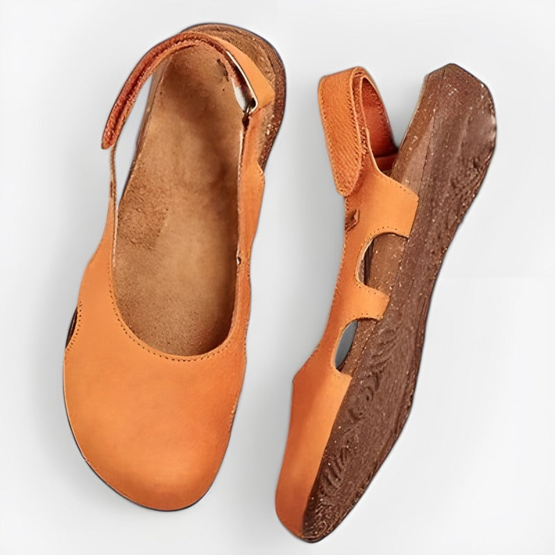 Laurel | Women's Comfortable Orthopaedic Sandals Orange, photo studio