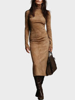 Long-Sleeve Midi Dress