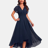 Joan | Flowy V-Neck Evening Dress
