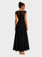 Jodie | A-Line Maxi Dress with a Cascading Ruffle