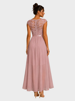 Jodie | A-Line Maxi Dress with a Cascading Ruffle