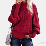Khaki Oversized Cable Knit Jumper
