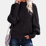 Khaki Oversized Cable Knit Jumper