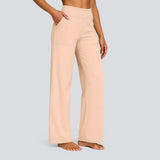Olivia | High-Rise Wide-Leg Stretch Pants with Pockets