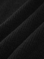 Black Contrast Stitch Jumper
