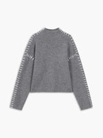 Black Contrast Stitch Jumper