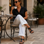 Delphine | Dual-Strap Adjustable Slingback Sandals