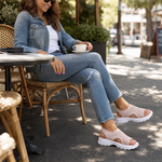 Caluna | Cushioned Slip-On Platform Sandals