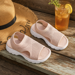 Caluna | Cushioned Slip-On Platform Sandals