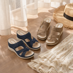 Clementine | Orthopaedic Wedge Sandals with Twin Straps