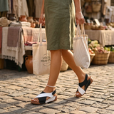 Solenna | Cushioned Orthopaedic Wedge Sandals