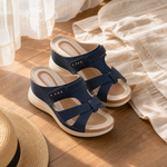 Clementine | Orthopaedic Wedge Sandals with Twin Straps