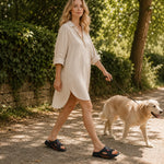 Saskia | Cushioned Slide Sandals with Arch Support