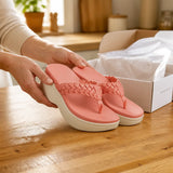 Solvea | Braided Wedge Sandals with High Arch Support