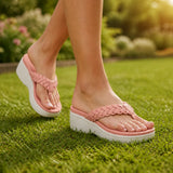 Solvea | Braided Wedge Sandals with High Arch Support