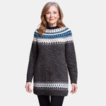 Long Charcoal Nordic Jumper