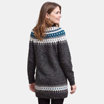 Long Charcoal Nordic Jumper