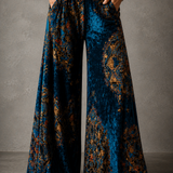 Lucy | Boho Print Wide-Leg Palazzo Trousers