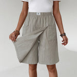 Saskia | Wrap-Front Skort with Patch Pockets