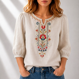 Marianne | Women's Embroidered Summer Blouse