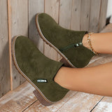Mary | Ankle Boots with a Low Block Heel and Side Zip
