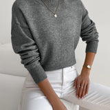 White High-Neck Jumper